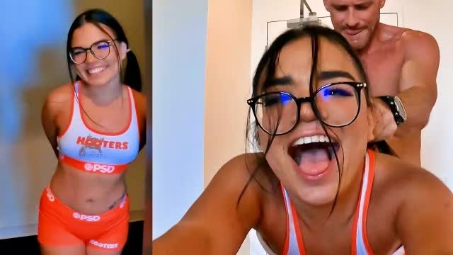 Hooters Garsonu İş Çıkışı Evime Gelip Sertçe Götünden Sikiliyor